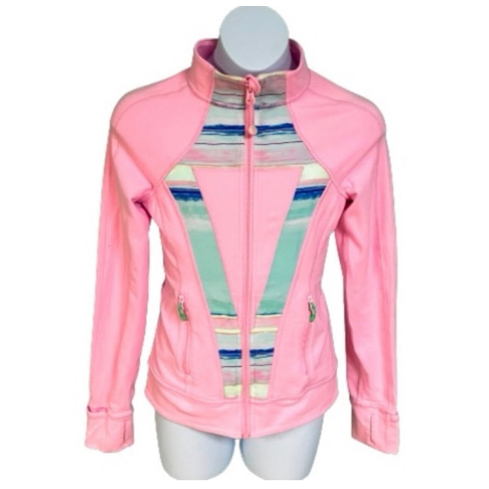 Girls Pink Ivivva (Lululemon) Perfect Your Practice Jacket, Size 12